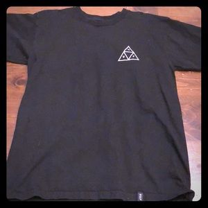 Black tee shirt,HUF